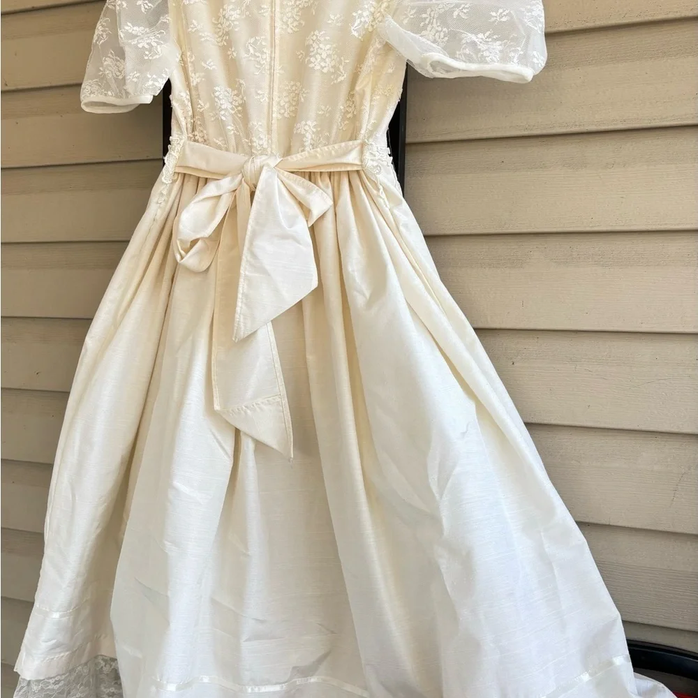 Vintage Bonnie Jean New York Girl's Wedding Flower Girl Bridesmaid Dress